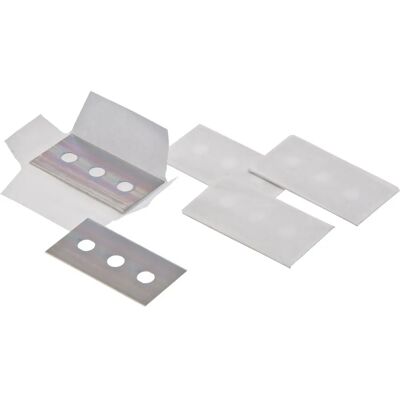 Confezione da 5 lame per raschietto in vetro - Accessori per raschietti Confezione da 5 lame per raschietto in vetro - Accessori per raschietti