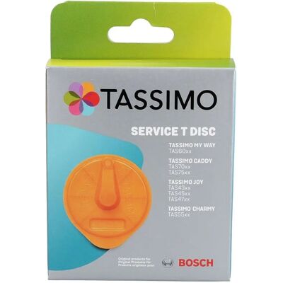 Bosch T-Disc Naranja - Limpieza y Descalcificación - T-Disc para Tassimo Bosch T-Disc Naranja - Limpieza y Descalcificación - T-Disc para Tassimo