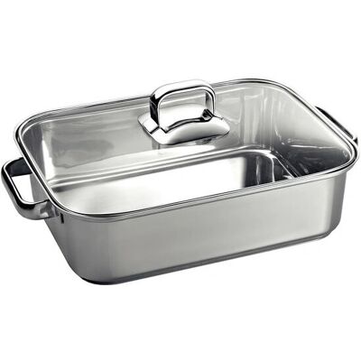 Bosch HEZ390011 Pfannenset - Edelstahl, 6,5L, Wärmedämmendes Deckel Bosch HEZ390011 Pfannenset - Edelstahl, 6,5L, Wärmedämmendes Deckel