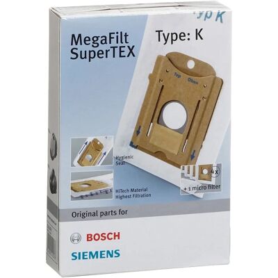 Bosch Vz41afk Set di 4 Sacchetti e Microfiltro Bosch Vz41afk Set di 4 Sacchetti e Microfiltro