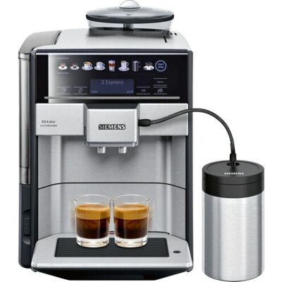 Siemens EQ.6 plus - Musta, Ruostumaton teräs - Espresso-kone Siemens EQ.6 plus - Musta, Ruostumaton teräs - Espresso-kone