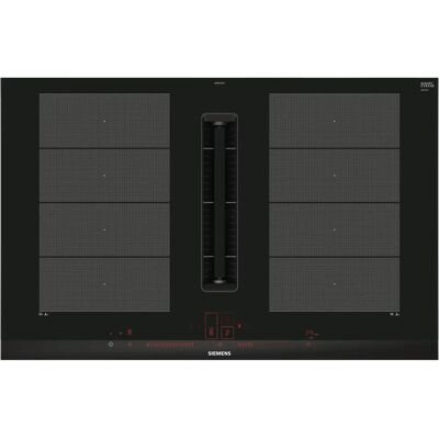 Siemens EX875LX67E - Black, Stainless steel - Induction cooktop with integrated extractor Siemens EX875LX67E - Black, Stainless steel - Induction cooktop with integrated extractor