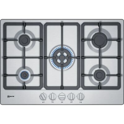 Neff T27BB59N0 - Black, Stainless steel - Gas Hob Neff T27BB59N0 - Black, Stainless steel - Gas Hob