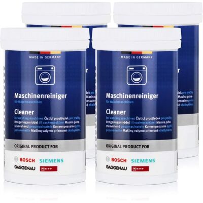 Bosch - Nettoyant pour lave-linge - Pack de 4 x 200g - Publicité Bosch - Nettoyant pour lave-linge - Pack de 4 x 200g - Publicité