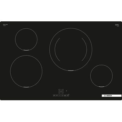 Bosch PIE811BB5E - Plaque à induction Série 4, Contrôle tactile, Sans cadre, 80 cm Bosch PIE811BB5E - Plaque à induction Série 4, Contrôle tactile, Sans cadre, 80 cm