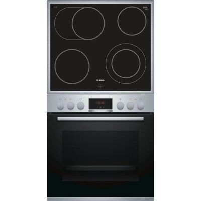Inbyggd ugn Bosch HND411GS62 med spishäll-Set - 3D varmluft, 71L, Rostfritt stål Inbyggd ugn Bosch HND411GS62 med spishäll-Set - 3D varmluft, 71L, Rostfritt stål