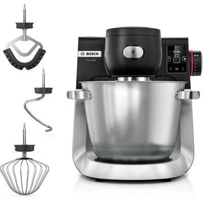Bosch MUMS6ZM00G Serie 6 Sensor Controlled Stand Mixer - Stainless Steel & Black Bosch MUMS6ZM00G Serie 6 Sensor Controlled Stand Mixer - Stainless Steel & Black