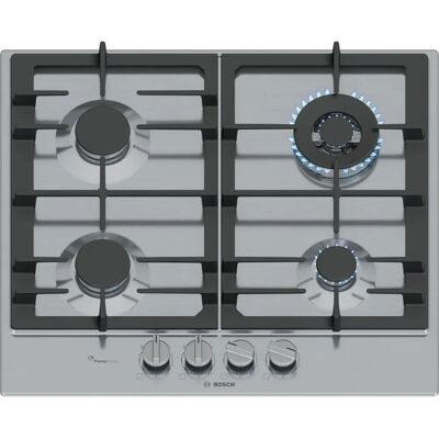 Bosch PCH6A5I90 - Acciaio inox - Piano cottura a gas Bosch PCH6A5I90 - Acciaio inox - Piano cottura a gas