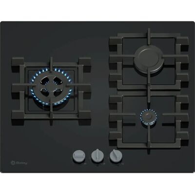 Balay 3ETG563QB Piano cottura a gas - 3 zone, 59cm Integrato, Nero Balay 3ETG563QB Piano cottura a gas - 3 zone, 59cm Integrato, Nero
