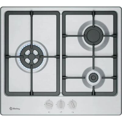 Balay 3ETX563CB Plaque de cuisson inox - 3 foyers - Publicité Balay 3ETX563CB Plaque de cuisson inox - 3 foyers - Publicité