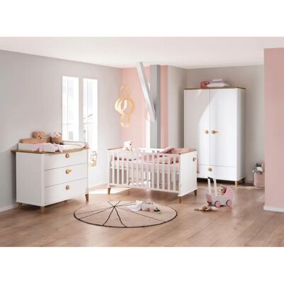 PAIDI Lotte & Fynn Babyzimmer-Set - Weiß & Massiv Eiche PAIDI Lotte & Fynn Babyzimmer-Set - Weiß & Massiv Eiche