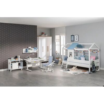 PAIDI - TINY HOUSE - Kreideweiß - 100x210 cm - Bett PAIDI - TINY HOUSE - Kreideweiß - 100x210 cm - Bett