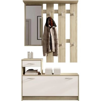 Höffner Vera Holz-Garderobe - 100x191x25 cm - Garderobe Höffner Vera Holz-Garderobe - 100x191x25 cm - Garderobe