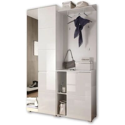 Bílý předsíňový nábytek Livetastic - 120x198x40 cm Bílý předsíňový nábytek Livetastic - 120x198x40 cm