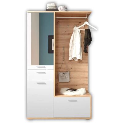 Entra Garderobe, BxHxT 117x198x38 cm, weiß Entra Garderobe, BxHxT 117x198x38 cm, weiß