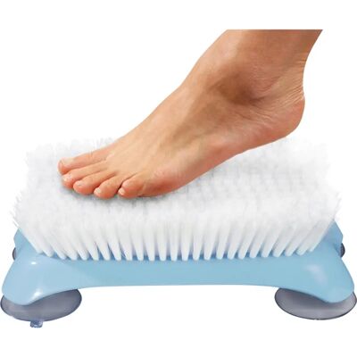 Blaue Weiße Wandbürste - Badpinsel mit Saugnäpfen Blaue Weiße Wandbürste - Badpinsel mit Saugnäpfen