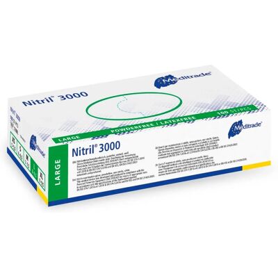 Guanti Nitrile 3000 Meditrade - Senza lattice, senza polvere, steril, taglia L Guanti Nitrile 3000 Meditrade - Senza lattice, senza polvere, steril, taglia L
