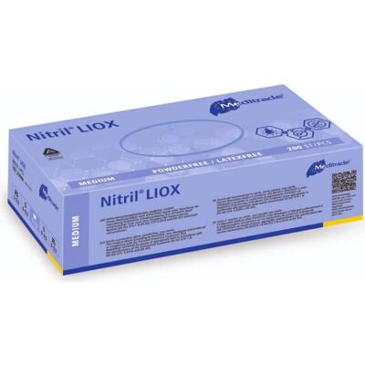 Meditrade LIOX Gants jetables Bleu Taille M - Publicité Meditrade LIOX Gants jetables Bleu Taille M - Publicité