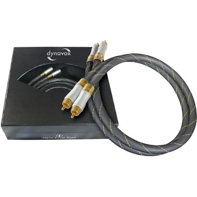 Dynavox HighendStereoCinchkabel 2 x 0.6 m - Cable de audio Dynavox HighendStereoCinchkabel 2 x 0.6 m - Cable de audio