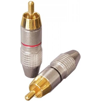 Dynavox 205093 Conjunto de conectores RCA Negro, Rojo, Plata - Conector Dynavox 205093 Conjunto de conectores RCA Negro, Rojo, Plata - Conector