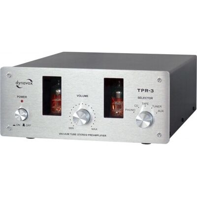 Dynavox TPR-3 Preamp - Tube, Silver Dynavox TPR-3 Preamp - Tube, Silver