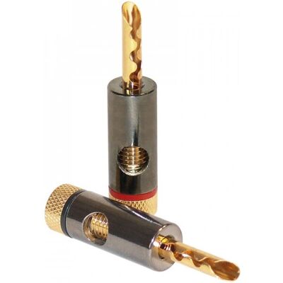 Dynavox 206436 Wire Connector - Banana, Red, Gold - 4 pcs Dynavox 206436 Wire Connector - Banana, Red, Gold - 4 pcs