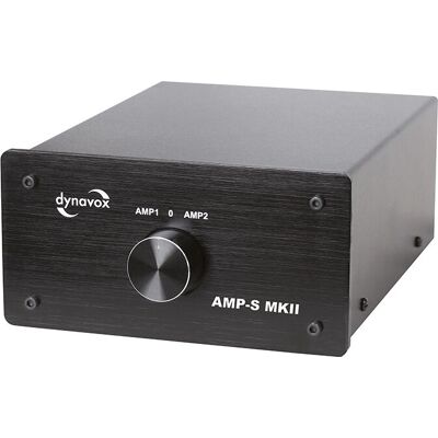 Dynavox AMP-S MKII - Conmutador de audio - Negro Dynavox AMP-S MKII - Conmutador de audio - Negro