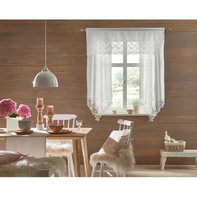 HOSSNER Staffelsee Baumwollgardinen - Shabby Stil, 125cm Breit HOSSNER Staffelsee Baumwollgardinen - Shabby Stil, 125cm Breit