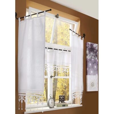 HOSSNER - ART OF HOME DECO Großglockner Gardinen - 50x125cm - Weiß HOSSNER - ART OF HOME DECO Großglockner Gardinen - 50x125cm - Weiß