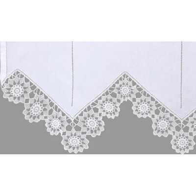 Hossner Dufour Weiße Baumwollgardine - 150x90cm Hossner Dufour Weiße Baumwollgardine - 150x90cm