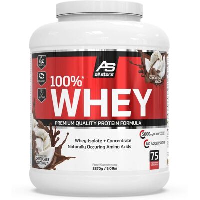 All Stars 100% Whey Premium - 2270g - Schokolade Kokos - Whey Protein All Stars 100% Whey Premium - 2270g - Schokolade Kokos - Whey Protein