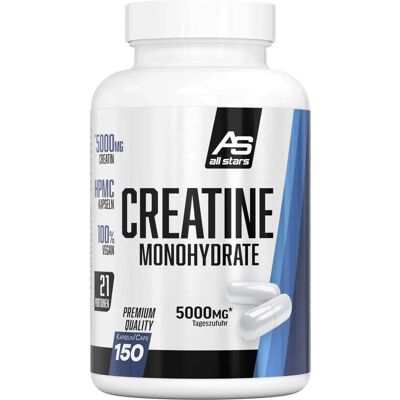 All Stars - Mega Caps Creatin - 150 Kapseln - 1000 mg Kreatinmonohydrat - Kreatin-Nahrungsergänzung All Stars - Mega Caps Creatin - 150 Kapseln - 1000 mg Kreatinmonohydrat - Kreatin-Nahrungsergänzung