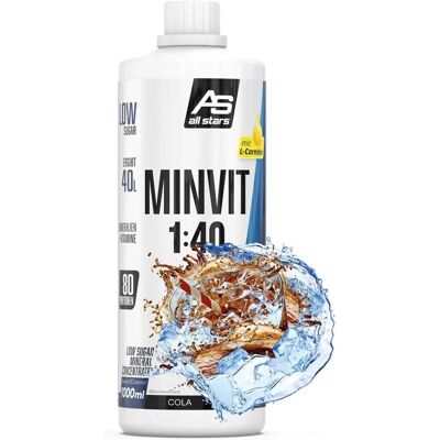 All Stars - Minvit Light - Cola - 1000 ml - Sports drink All Stars - Minvit Light - Cola - 1000 ml - Sports drink