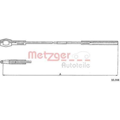 Câble d'embrayage Metzger VW Coccinelle - 2263mm - Publicité Câble d'embrayage Metzger VW Coccinelle - 2263mm - Publicité