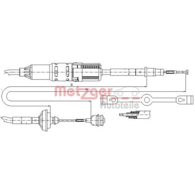 Metzger 701721335 - Câble d'embrayage avec réglage automatique - Publicité Metzger 701721335 - Câble d'embrayage avec réglage automatique - Publicité