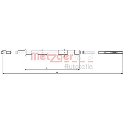 Metzger Handbrake Cable - BMW Z3, Mini, Rear Left/Right - Disc Brake Metzger Handbrake Cable - BMW Z3, Mini, Rear Left/Right - Disc Brake