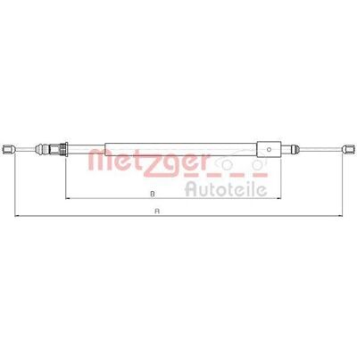 Metzger Câble de Frein à Main Xsara Arrière Droit - Frein de Stationnement - Publicité Metzger Câble de Frein à Main Xsara Arrière Droit - Frein de Stationnement - Publicité