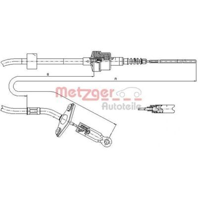 Metzger 12.7200 - Câble d'embrayage pour Fiat Palio Siena Strada - Publicité Metzger 12.7200 - Câble d'embrayage pour Fiat Palio Siena Strada - Publicité