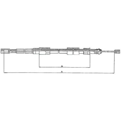 Metzger 10.720 Cavo Freno a Mano - Posteriore Sinistro VW LT 10.720 Metzger 10.720 Cavo Freno a Mano - Posteriore Sinistro VW LT 10.720