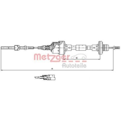Câble d'embrayage Metzger Opel Astra - 11.2561 - Publicité Câble d'embrayage Metzger Opel Astra - 11.2561 - Publicité