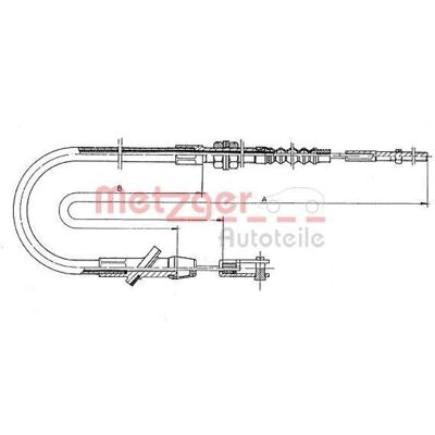 Metzger 18.600 - Câble d'embrayage pour Suzuki SJ 410, Samurai SUV - Publicité Metzger 18.600 - Câble d'embrayage pour Suzuki SJ 410, Samurai SUV - Publicité