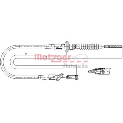 Metzger Opel Agila 690mm Câble d'embrayage - Câble d'embrayage - Publicité Metzger Opel Agila 690mm Câble d'embrayage - Câble d'embrayage - Publicité