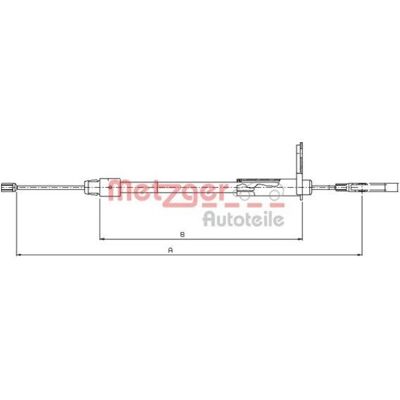 Metzger A2034200285 - Käsijarrun johto Mercedes-Benz C-luokkaan Metzger A2034200285 - Käsijarrun johto Mercedes-Benz C-luokkaan