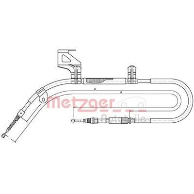 Metzger. Modello 10.7482 - Cavo del freno a mano Metzger. Modello 10.7482 - Cavo del freno a mano