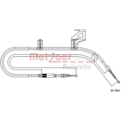 Metzger Modello 10.7483 Cavo freno per VW Passat B5 - Sistema frenante Metzger Modello 10.7483 Cavo freno per VW Passat B5 - Sistema frenante