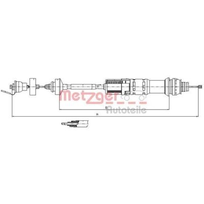 Câble d'embrayage automatique Metzger - Compatible Peugeot et Citroën - Publicité Câble d'embrayage automatique Metzger - Compatible Peugeot et Citroën - Publicité