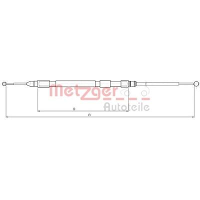 Metzger 10.4232 Cavo freno mano posteriore per BMW 3 Metzger 10.4232 Cavo freno mano posteriore per BMW 3