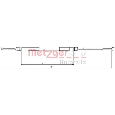 METZGER 10.4159 Bremskabel til BMW Z4 Roadster METZGER 10.4159 Bremskabel til BMW Z4 Roadster