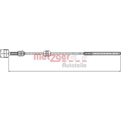 Metzger Modello 11.5760 Cavo freno - Anteriore Metzger Modello 11.5760 Cavo freno - Anteriore