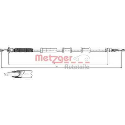 Metzger Fiat Grande 12.0720 Käsijarrukappale - Takana Oikea Metzger Fiat Grande 12.0720 Käsijarrukappale - Takana Oikea